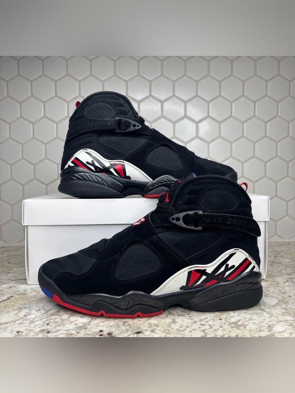 Size 8.5 - Jordan 8 Retro Playoff 2023 Gently Worn With Box Authentic
